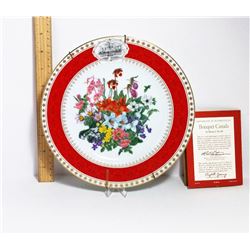 FRANKLIN MINT BOUQUET CANADA PLATE