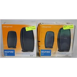 TWO CREATIVE INSPIRE SPEAKER SETS