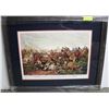 Image 1 : THE BATTLE OF WATERLOO FRAMED PICTURE REPROD.