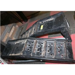 SET OF 2 METAL RAMPS