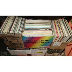 6 BOXES OF ASSORTED RECORDS
