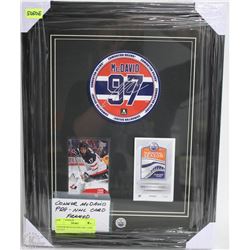 CONNOR MCDAVID PRE-NHL CARD FRAMED