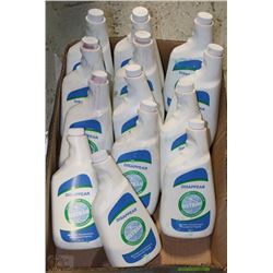 LARGE BOX WITH 13 BOTTLES OF DUSTBANE DISAPPEAR