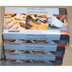 LOT WITH THREE BOXES OF 50 SZ SMALL NITRILE GLOVE