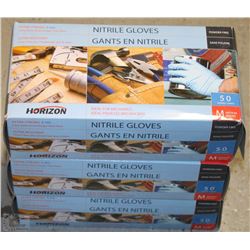 LOT WITH THREE BOXES OF 50 SZ SMALL NITRILE GLOVE