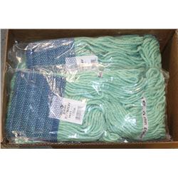 CASE OF EIGHT TUFFSTUFF COMMERCIAL MOP HEADS ON