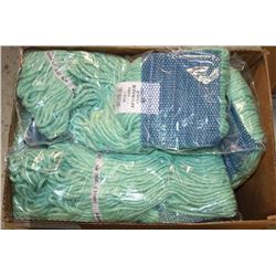 CASE OF EIGHT TUFF STUFF COMMERCIAL MOP HEADS ON