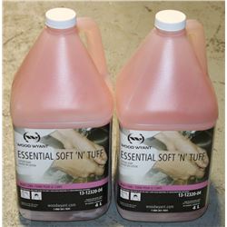 LOT WITH TWO 4L BOTTLES OF WOOD WYANT LOTION SOAP