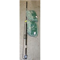 COMMERCIAL FLOOR SWEEPER WITH 2 NEW HEADS