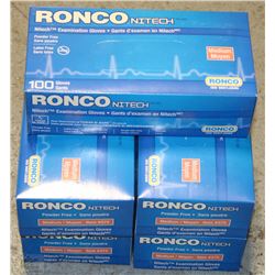 LOT WITH FIVE BOXES OF 100 RONCO SZ MEDIUM