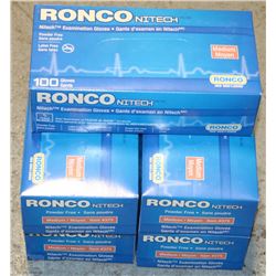 LOT WITH FIVE BOXES OF 100 RONCO SZ MEDIUM