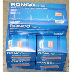 LOT WITH FIVE BOXES OF 100 RONCO SZ MEDIUM