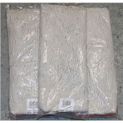 LOT OF THREE CUT END MOPS HEADS ON CHOICE