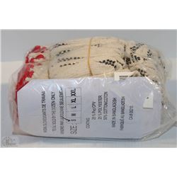 LOT OF 12 PAIRS OF SMALL WORK GLOVES