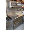 Image 1 : 3' STAINLESS STEEL COUNTER WITH GARLAND SALAMANDER