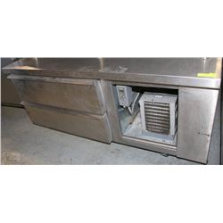 REFRIGERATED 2 DRAWER CHEFS BASE WITH INSERTS