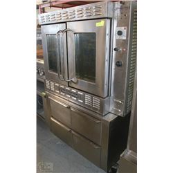 BAKERS PRIDE ELECTRIC CONVECTIOON OVEN ON 4 DRAWER