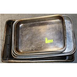 LOT OF SEVEN ASSORTED BAKING PANS