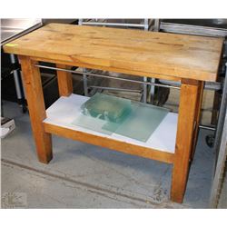 BUTCHER BLOCK TABLE