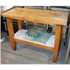 Image 1 : BUTCHER BLOCK TABLE