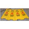 Image 1 : 4 CAUTION WET FLOOR SIGNS