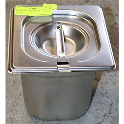 1/6 SIZE STAINLESS STEEL INSERT WITH LID