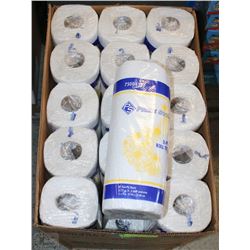 CASE WITH 30 ROLLS OF 2 PLY PAPER TOWEL