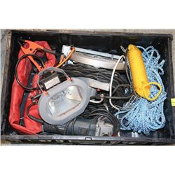 BOX WITH SKILSAW CIRCULAR SAW HALOGEN LIGHT AND