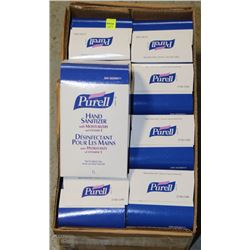 CASE WITH EIGHT 1L PURELL HAND SANITIZER REFILLS