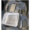 Image 1 : 2 GREY LAUNDRY BASKETS  WITH TIN FOIL