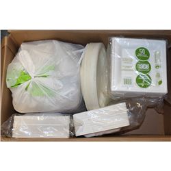 BOX OF PAPER PLATES
