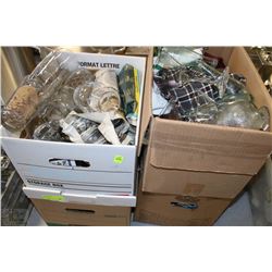 FOUR BOXES OF ASSORTED GLASSES