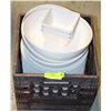 Image 1 : MILK CARTON PLATES & BOWLS
