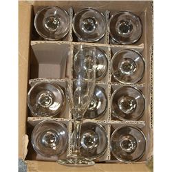CASE OF TWELVE 6OZ WINE GLASSES