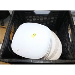 CRATE OF PLATES