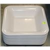 Image 1 : STACK OF LARGE SQUARE BOWLS