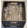 Image 1 : CRATE OF GLASS JARS