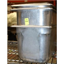 THREE 1/3 SIZE ONE 1/4 SIZE INSERTS