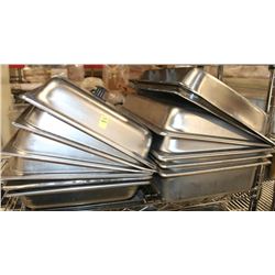 TWO STACKS OF FULL SIZE INSERTS AND LIDS