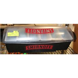 BAR AND CONDIMENT HOLDER AND 4 BAR MATS