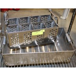 STAINLESS STEEL CUTLERY HOLDERS (2PCS)