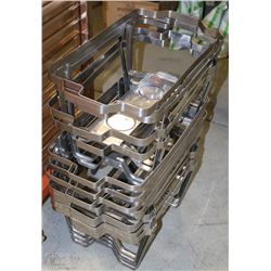 LARGE STACK OF 16 CHAFFING STANDS
