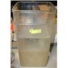 Image 1 : TWO 12QT LIQUID CONTAINERS