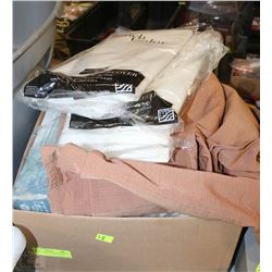 BOX W/ TABLE CLOTH COVERS & MORE