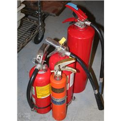 4 FIRE EXTINGUISHERS