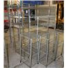 Image 1 : 8 ASSORTED SIZE METRO RACKS NO WHEELS