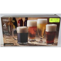 LIBBEY 4PC CRAFT BREW SET