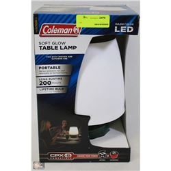 COLEMAN LED SOFT GLOW TABLE LAMP