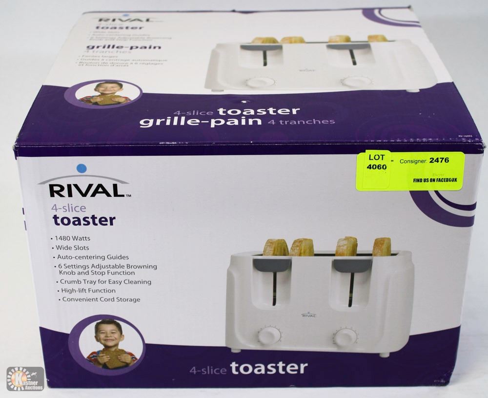 RIVAL 4SLICE TOASTER