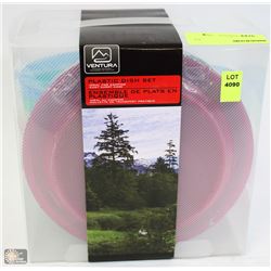 VENTURA PLASTIC DISH SET